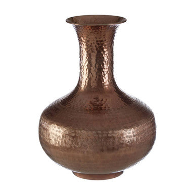 Bottle Vase in Metallic Aluminium