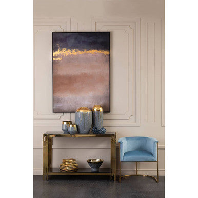 Grey and Gold Large Vase