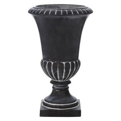 Grey Planter with White Highlights