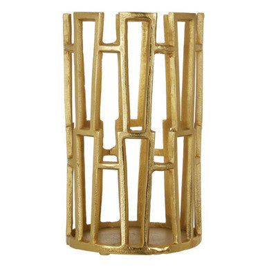 Small Candle Holder in Gold Finish