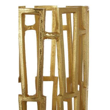 Small Candle Holder in Gold Finish