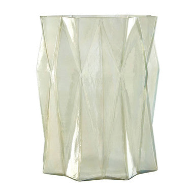Large Iridescent Glass Candle Holder