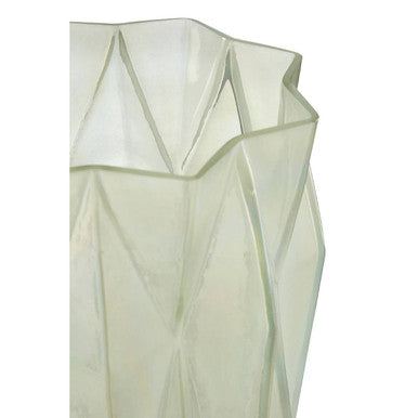 Large Iridescent Glass Candle Holder