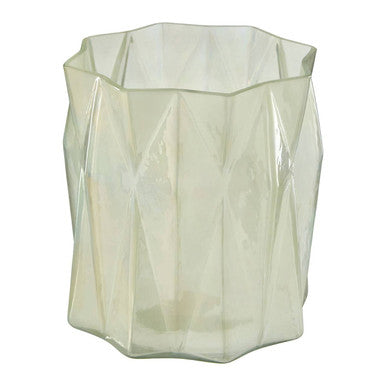 Small Iridescent Glass Candle Holder