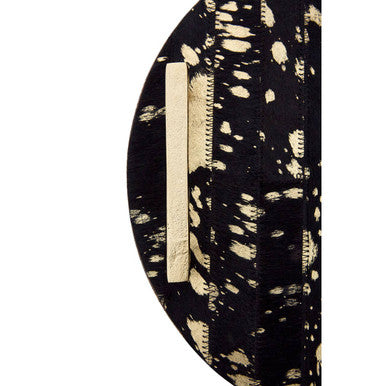 Cowhide Tray with Metal Frame