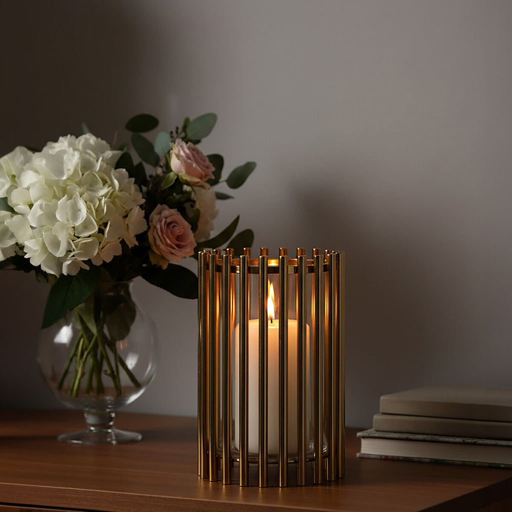 Medium Candle Holder with Glass Base