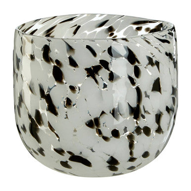 Speckled Grey Glass Planter