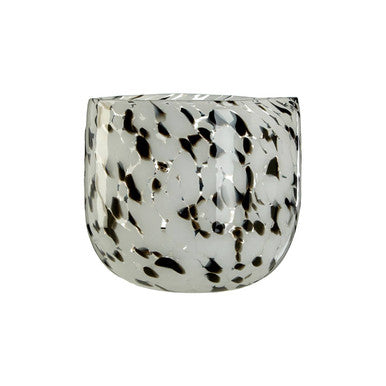 Speckled Grey Glass Planter