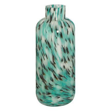 Large Turquoise Speckle Vase