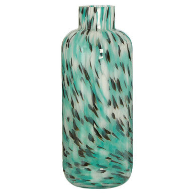Large Turquoise Speckle Vase
