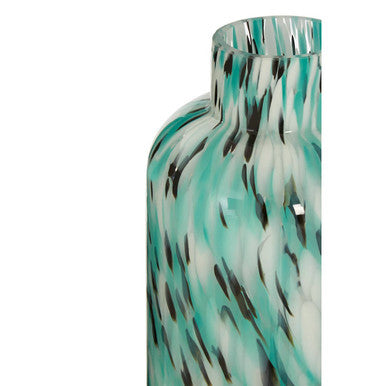 Large Turquoise Speckle Vase