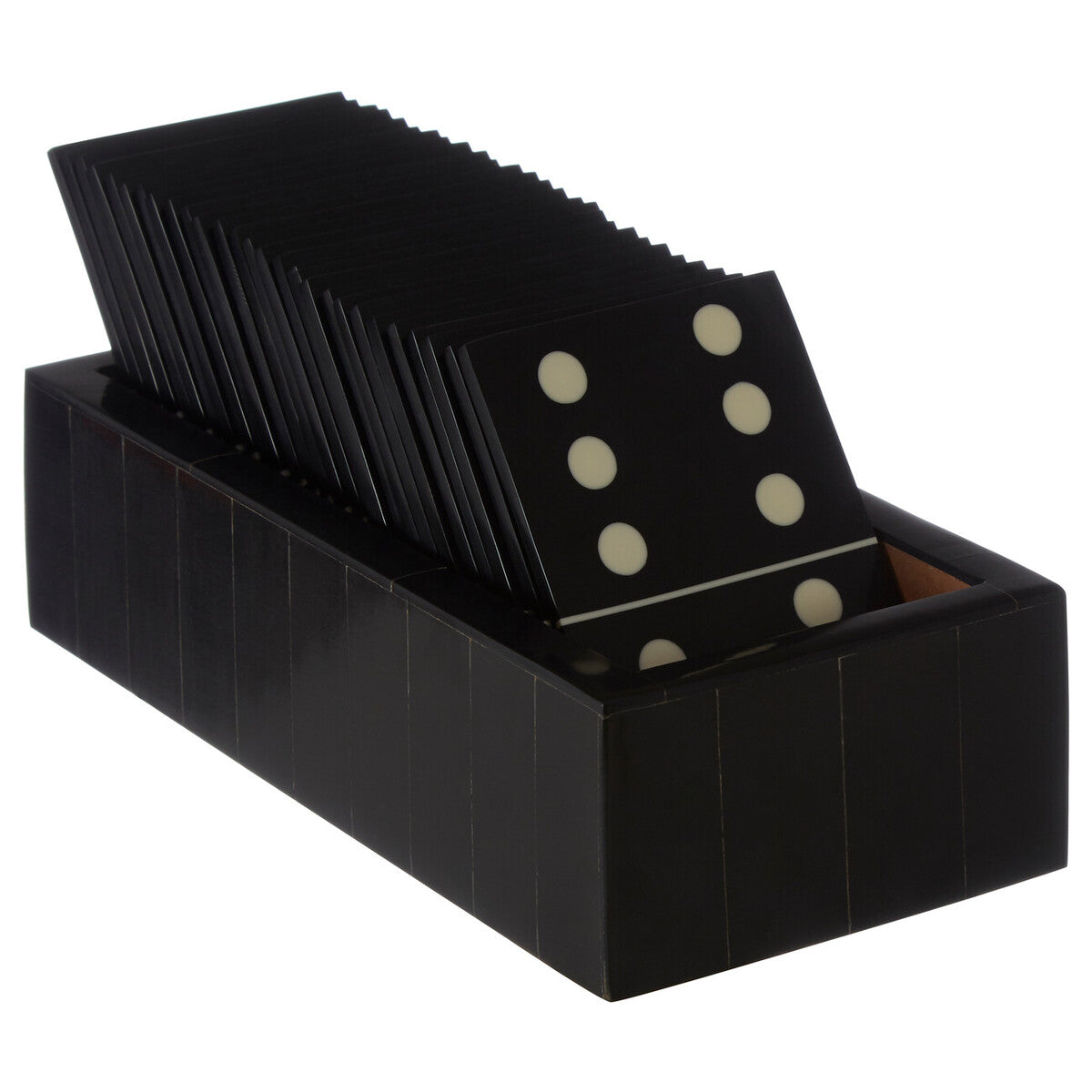 Black Domino Set with Case