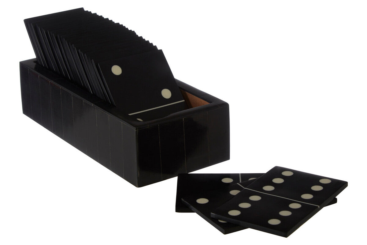 Black Domino Set with Case