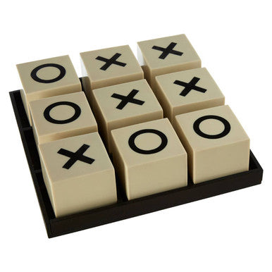 Large White and Black Noughts and Crosses Game