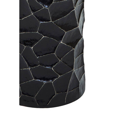 Black and Gold Large Floor Standing Hurricane Candle Holder
