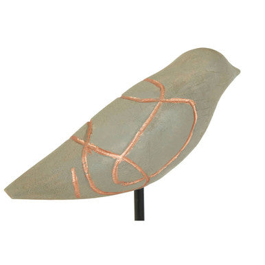 Set of Two Bird Sculptures in Mango Wood