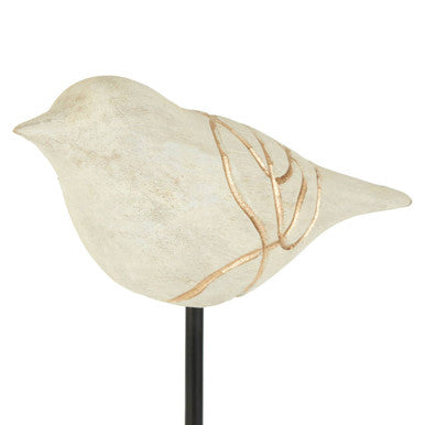 Set of Two Bird Sculptures in Mango Wood