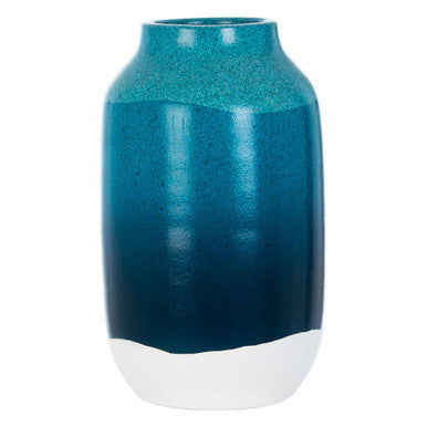 Blue and White Earthenware Vase