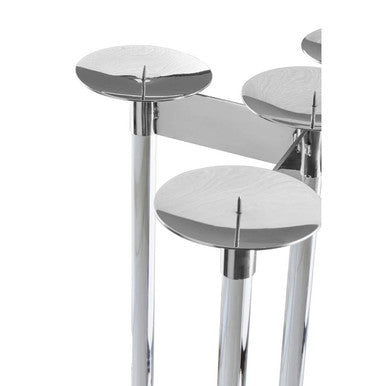 Silver Five Sconce Candelabra