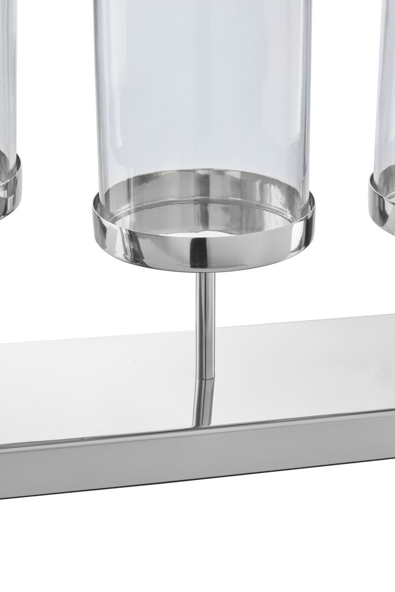 Kensington Townhouse 5 Light Silver Candle Holder