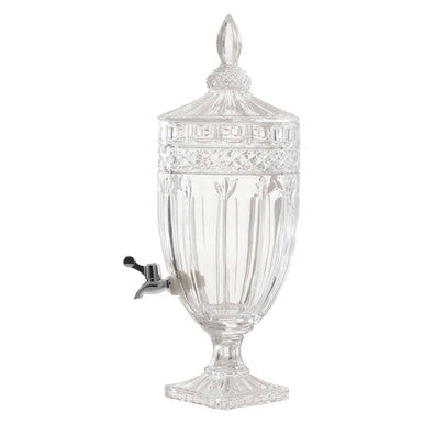 Large Drinks Dispenser with Textured Glass