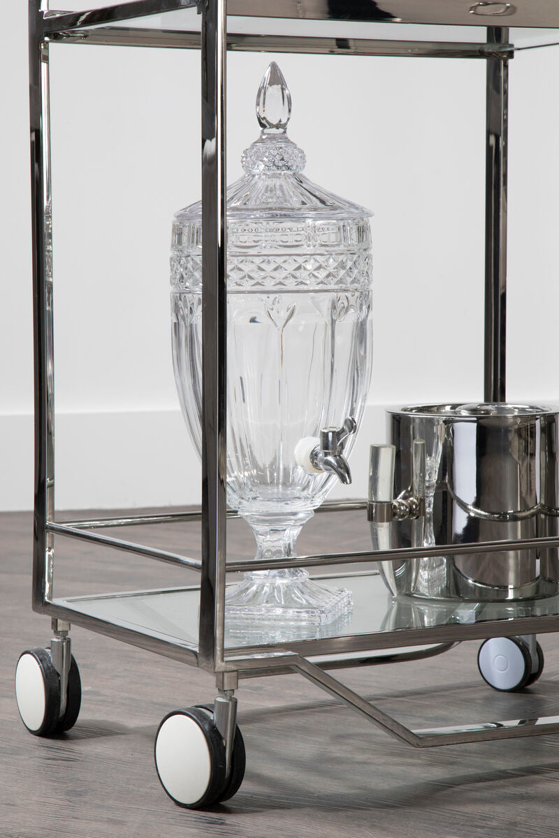 Large Drinks Dispenser with Textured Glass