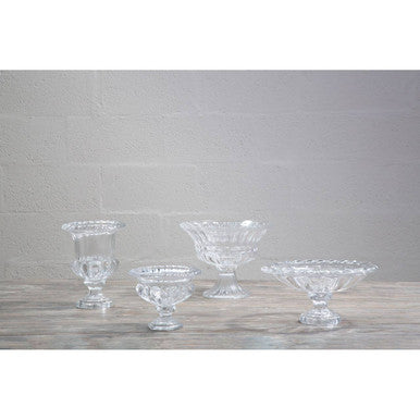 Footed Vase with Wide Lip
