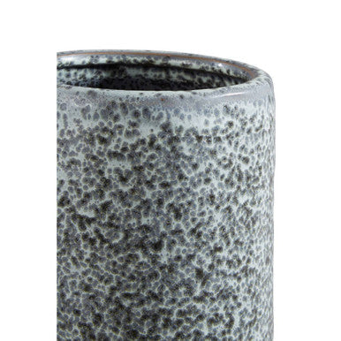 Grey Speckled Cylindrical Vase