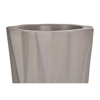 Small Greyt Faceted Planter on Wooden Legs