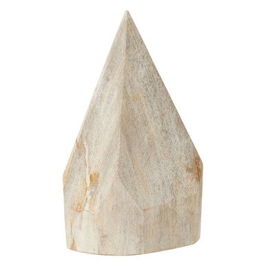 Petrified Wood Pyramid Sculpture