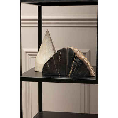 Petrified Wood Pyramid Sculpture