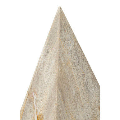 Petrified Wood Pyramid Sculpture