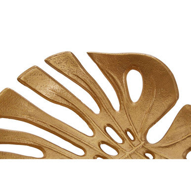 Small Gold Leaf Dish Monstera Design