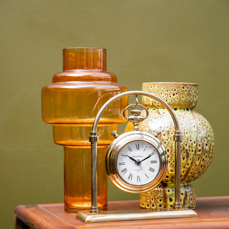 Large Orange Glass Vase