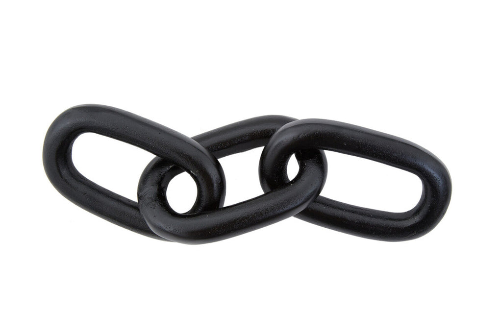 Large Black Aluminium Chain Sculpture
