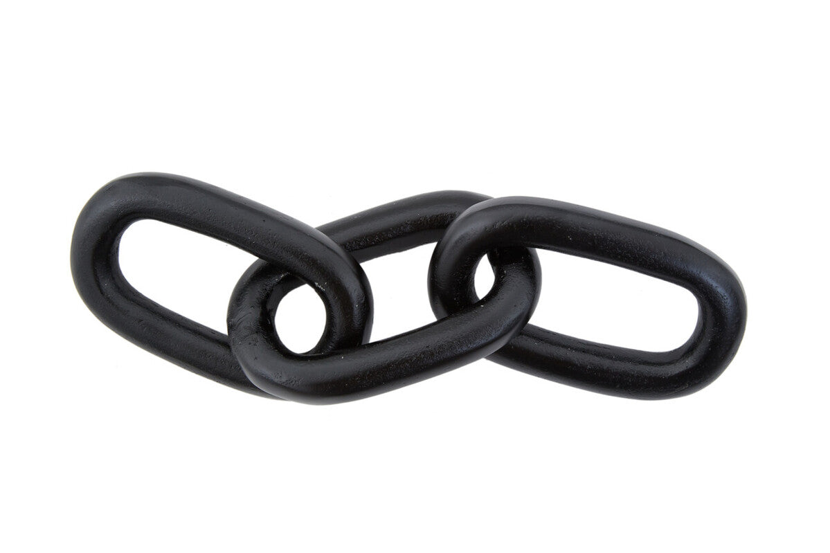 Large Black Aluminium Chain Sculpture