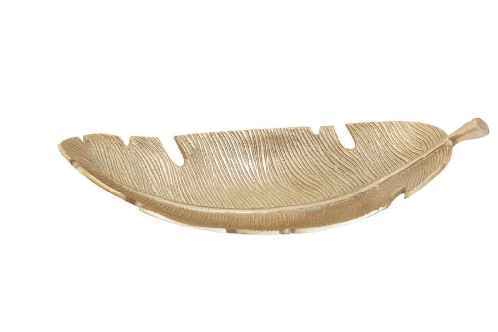 Gold Curved Leaf Dish