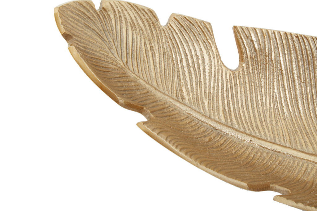 Gold Curved Leaf Dish