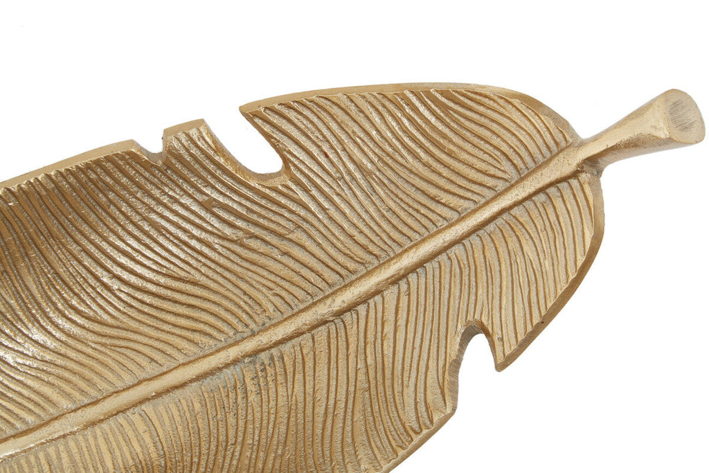 Gold Curved Leaf Dish