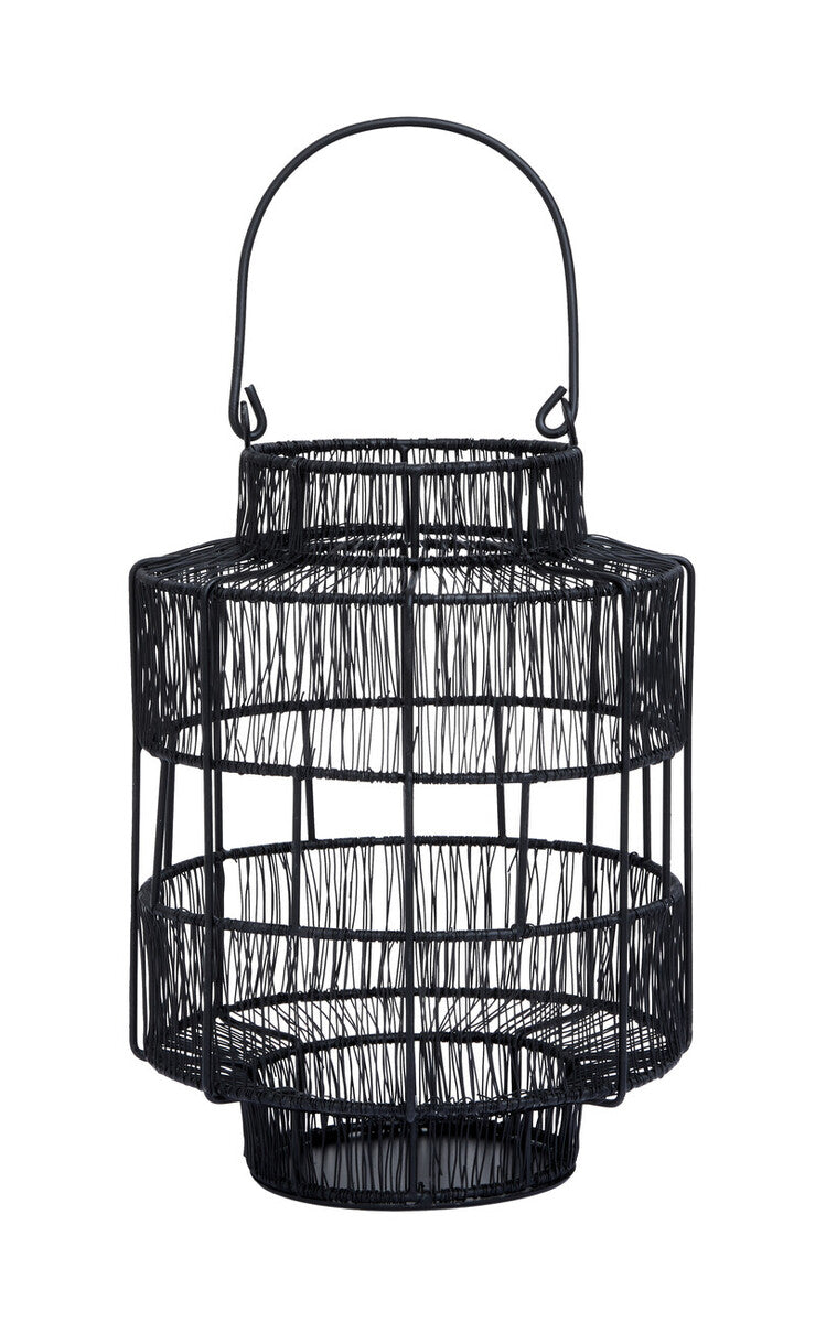 Small Black Wire Lantern