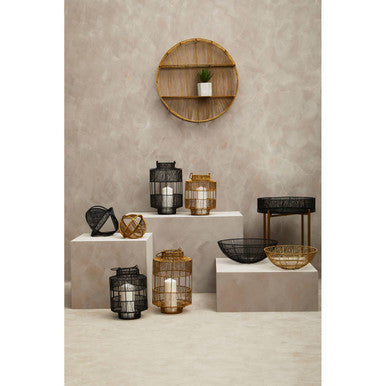 Small Black Wire Lantern