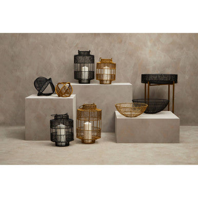 Small Black Wire Lantern