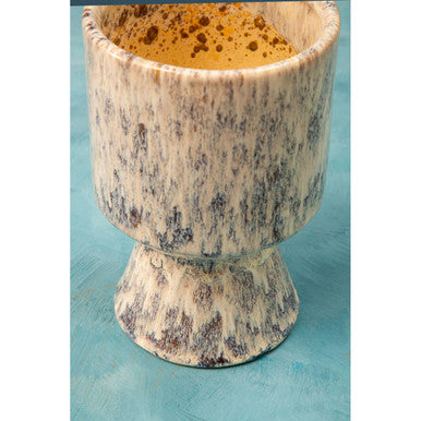 Large Geometric Planter in Beige