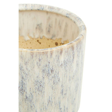 Large Geometric Planter in Beige