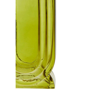 Small Olive Green Glass Vase