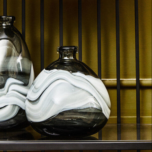 Small Grey Bottle Vase
