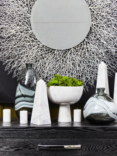 Small Grey Bottle Vase