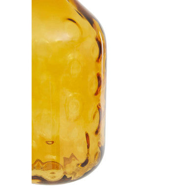 Tall Amber Bottle Vase
