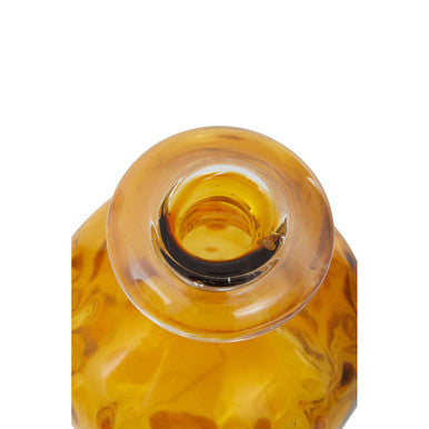 Tall Amber Bottle Vase