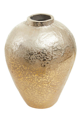 Small Ombre Silver and Gold Finish Vase